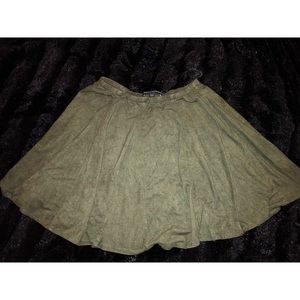 Brandy Melville Suede Skirt
